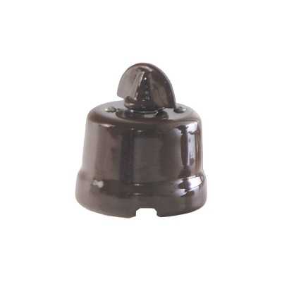 Interrupteur en porcelaine avec bouton rotatif