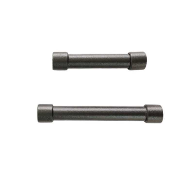 Tube noir de 10 mm de diamètre avec des extrémités filetées R10/100