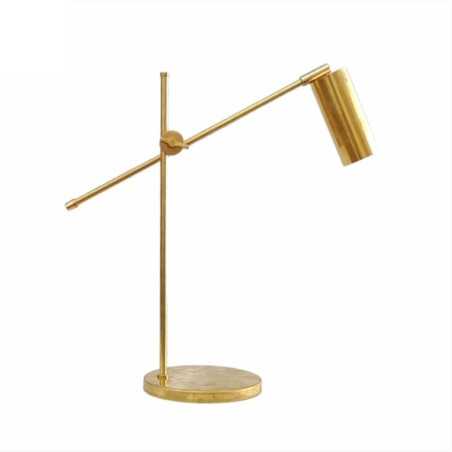 Lampe de table en laiton à bras articulé