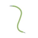 Tube flexible recouvert de tissu couleur verte