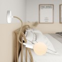 Tube flexible recouvert de tissu couleur lin