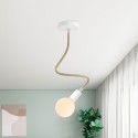 Tube flexible recouvert de tissu couleur lin