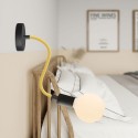 Tube flexible recouvert de tissu couleur jaune