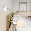Tube flexible recouvert de tissu couleur verte