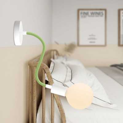 Tube flexible recouvert de tissu couleur verte