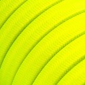 Câble guirlande extérieur plat jaune fluo