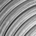 Câble guirlande extérieur plat couleur argent