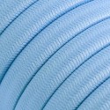 Câble guirlande extérieur plat couleur bleu ciel