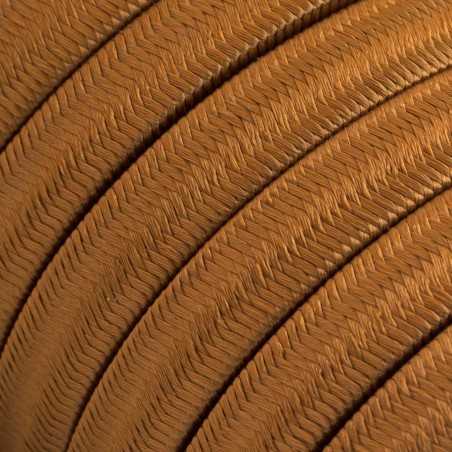 Câble guirlande extérieur plat couleur ocre
