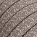 Câble guirlande extérieur plat lin marron