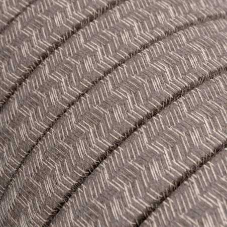 Câble guirlande extérieur plat lin marron