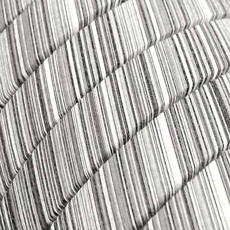 Câble guirlande extérieur plat coton noir et blanc