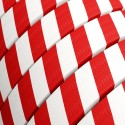 Câble guirlande extérieur plat rouge et blanc