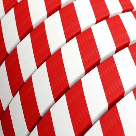 Câble guirlande extérieur plat rouge et blanc