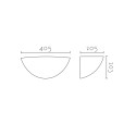 Applique en plâtre 405 mm x 203 mm x 205 mm