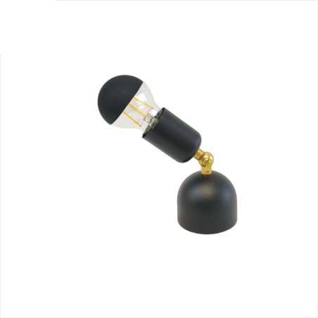 Lampe articulée Focal avec ampoule à dôme noir