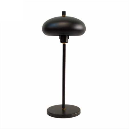 Lampe de table avec abat-jour en métal noir