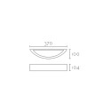 Appliquer du plâtre 370 mm x 104 mm x 100 mm double sortie