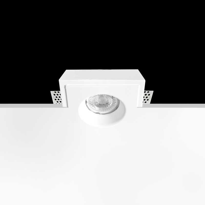 Spot en plâtre GU10 de 65 mm de diamètre et 80 mm de hauteur
