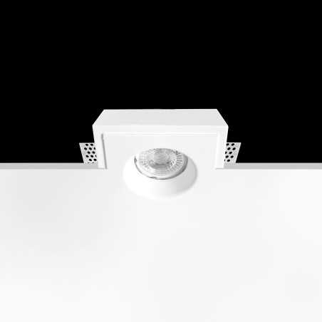 Spot en plâtre GU10 de 65 mm de diamètre et 80 mm de hauteur