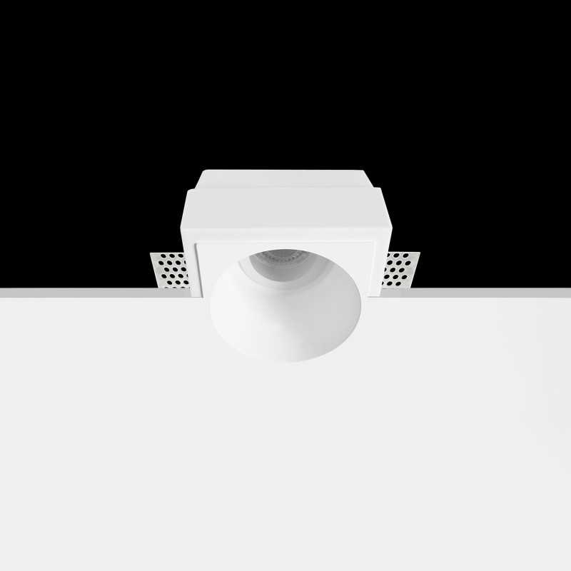Spot en plâtre GU10 de 87 mm de diamètre et 135 mm de hauteur
