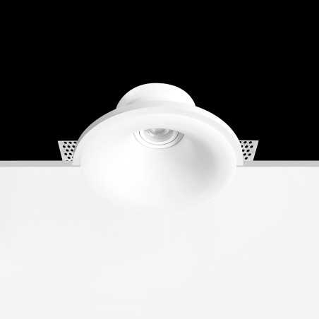 Spot en plâtre GU10 de 85 mm de diamètre et 110 mm de hauteur