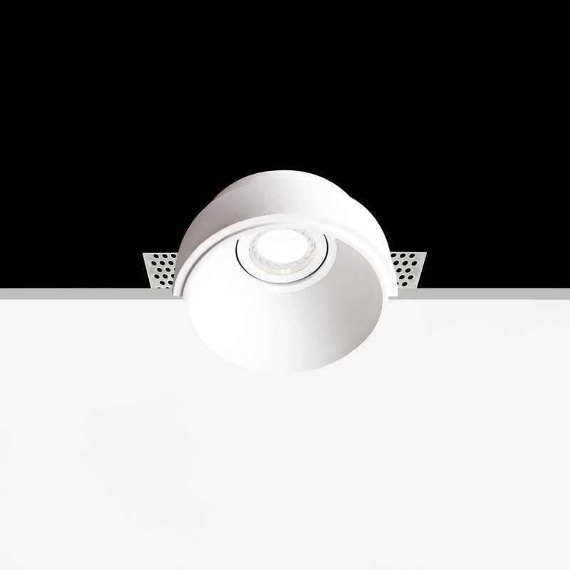 Spot en plâtre GU10 de 85 mm de diamètre et 110 mm de hauteur