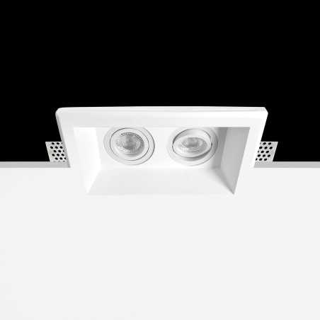 Spot double en plâtre 210mm x 110mm x 110mm haut