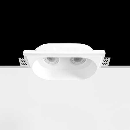 Spot double en plâtre 255mm x 135mm x 135mm haut