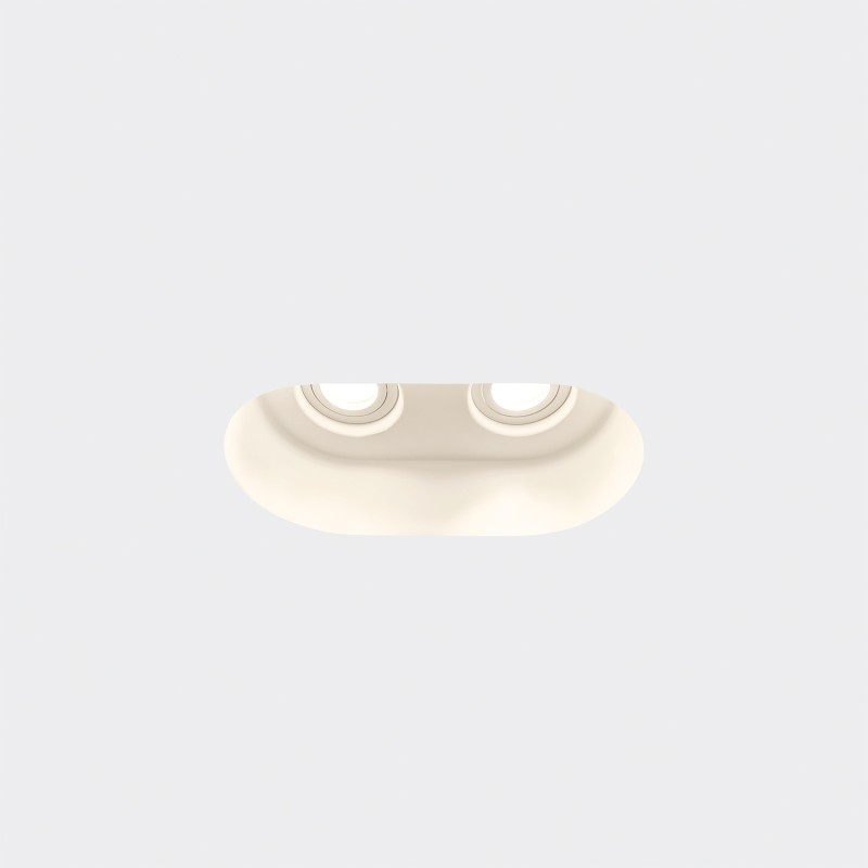 Spot double en plâtre 255mm x 135mm x 135mm haut