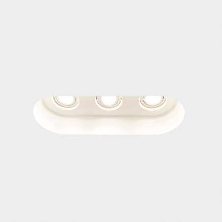 Spot triple en plâtre 370mm x 135mm x 135mm haut