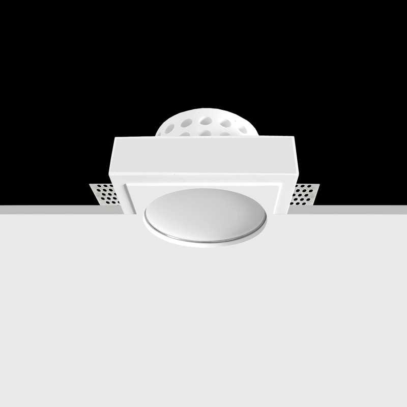 Spot en plâtre GU10 de 95 mm de diamètre et 147 mm de hauteur