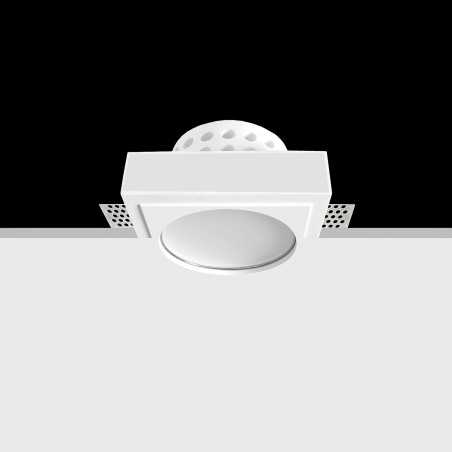 Spot en plâtre GU10 de 95 mm de diamètre et 147 mm de hauteur