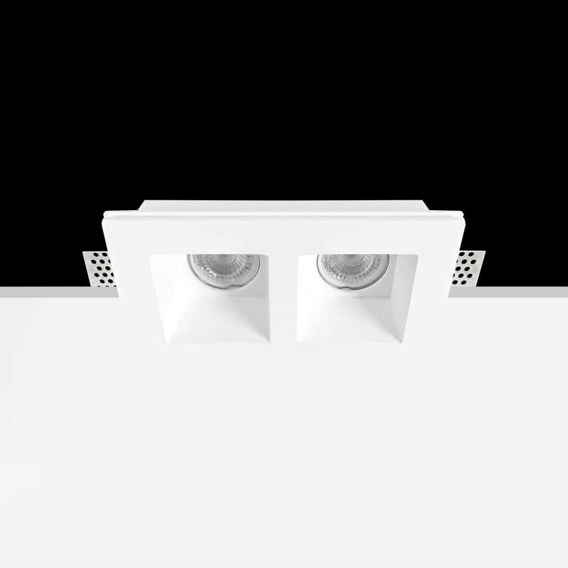 Spot double en plâtre 160mm x 70mm x 110mm haut