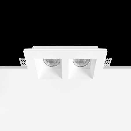 Spot double en plâtre 160mm x 70mm x 110mm haut