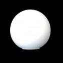 Globe en verre blanc mat sans col pour lampes
