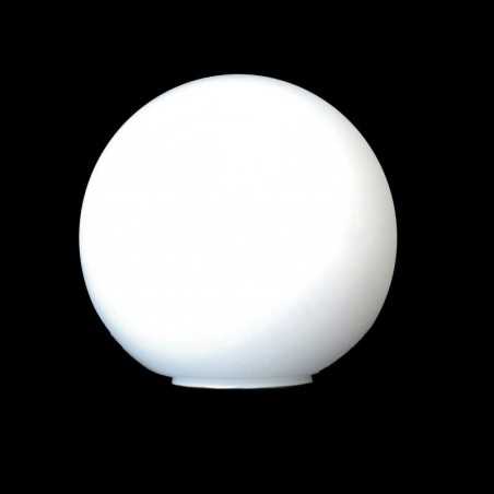 Globe en verre blanc mat sans col pour lampes