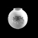 Globe en verre décoré avec double ouverture