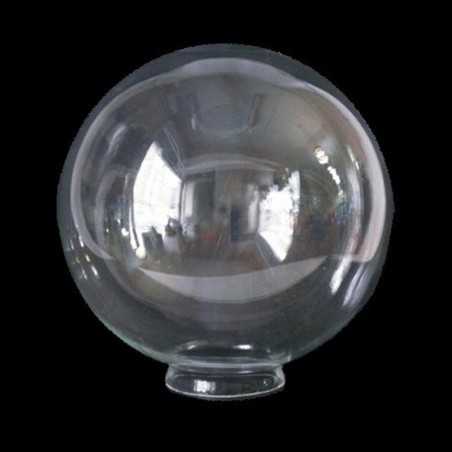 Globe en verre avec cou transparent pour lampes