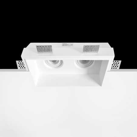 Spot en plâtre GU10 258mm x 140mm x 135mm hauteur