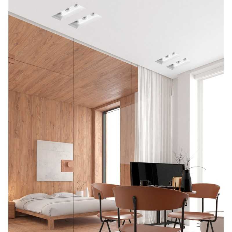Spot en plâtre GU10 371mm x 140mm x 135mm hauteur