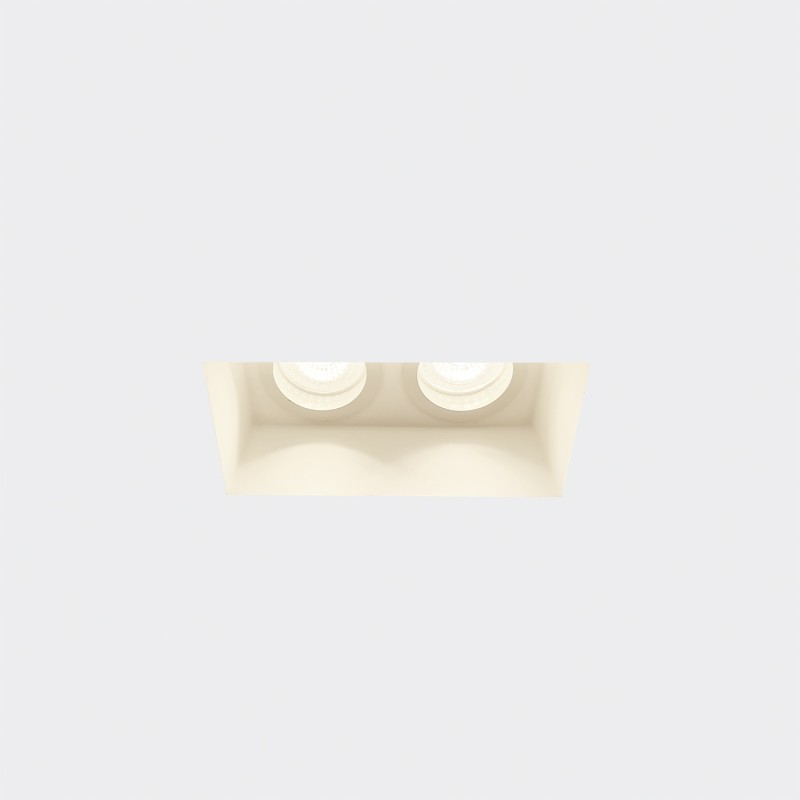 GU10 en plâtre 76mm x 76mm et hauteur 130mm