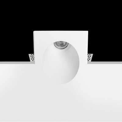 Spot en plâtre incliné 130mm et hauteur 140mm