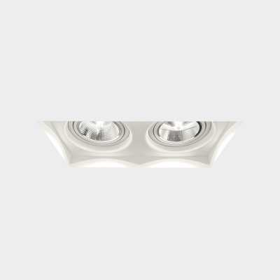 Spot plâtre double 375mm x 190mm x 120mm haut AR111