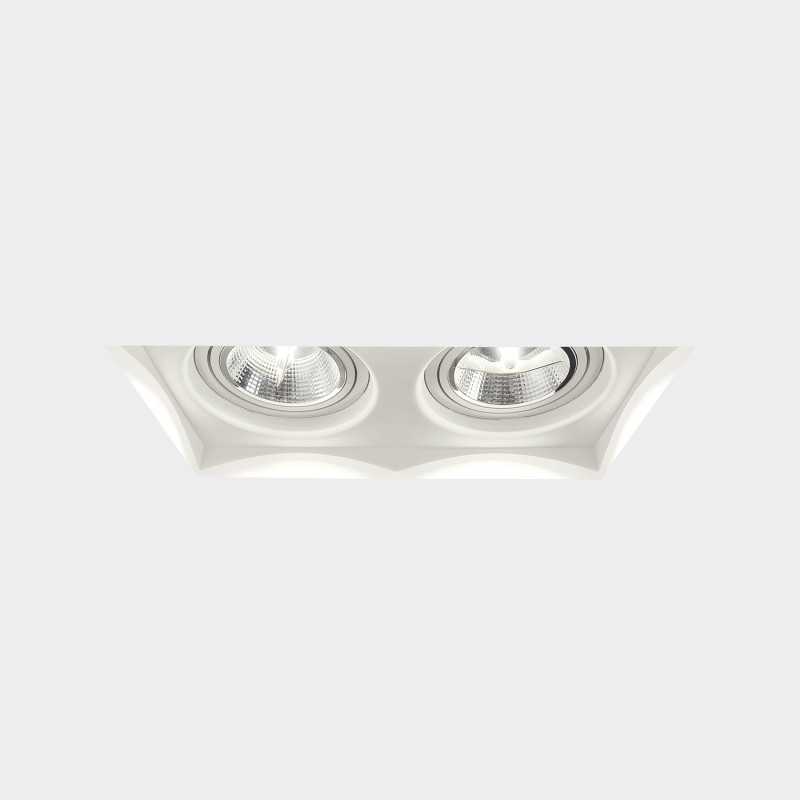 Spot plâtre double 375mm x 190mm x 120mm haut AR111
