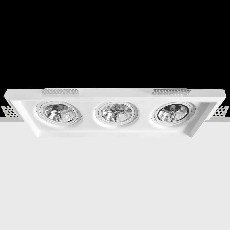 Spot plâtre 558mm x 190mm x 120mm haut AR111