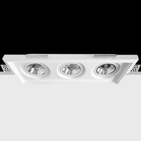 Spot plâtre 558mm x 190mm x 120mm haut AR111