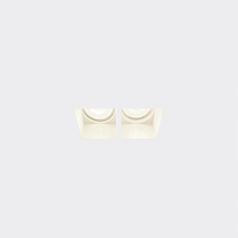 Spot double en plâtre GU10 150mm x 52mm et hauteur 92mm