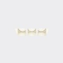 Spot triple en plâtre GU10 210mm x 52mm et hauteur 92mm