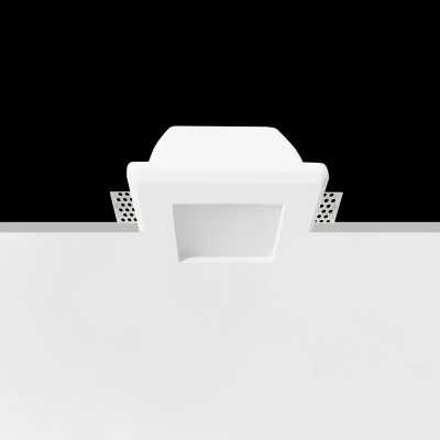 Spot GU10 en plâtre 70 mm x 70 mm et hauteur 115mm